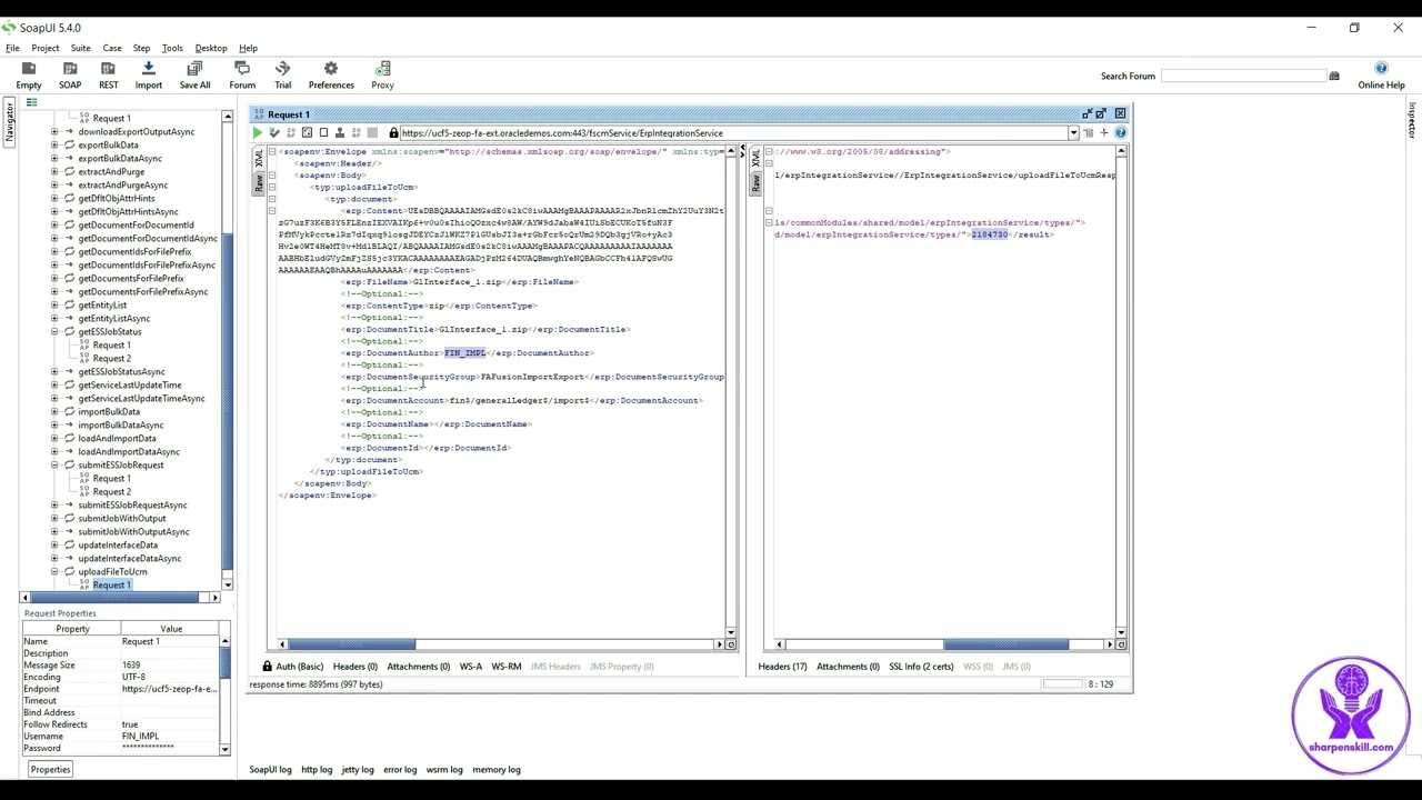 FBDI Automation using Java