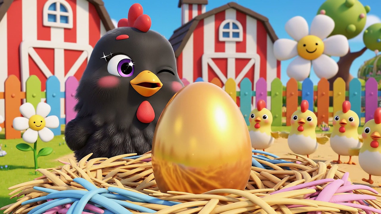 Хикети Пикети Моя Чёрная Курица и Золотое Яйцо | Весёлая Сказка для Детей