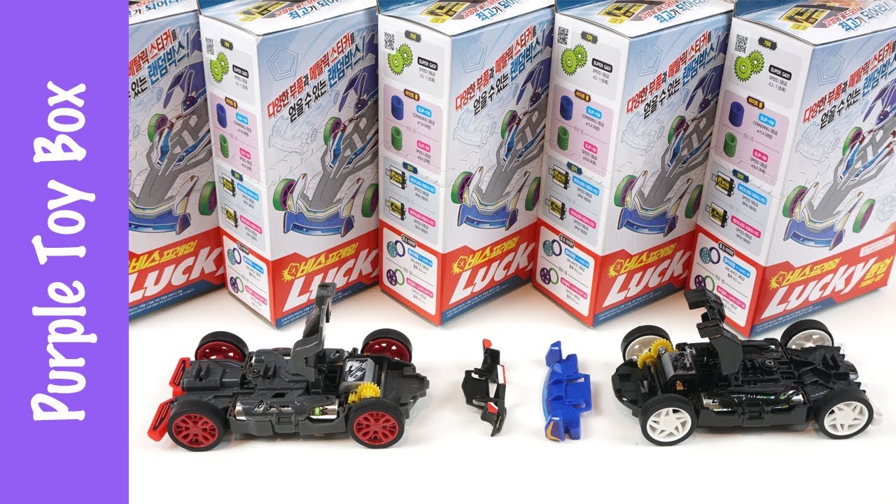 바이트초이카 럭키 튠업 크래싱트랙 레이스 Bitechoi Car Mini Car Racing Toys
