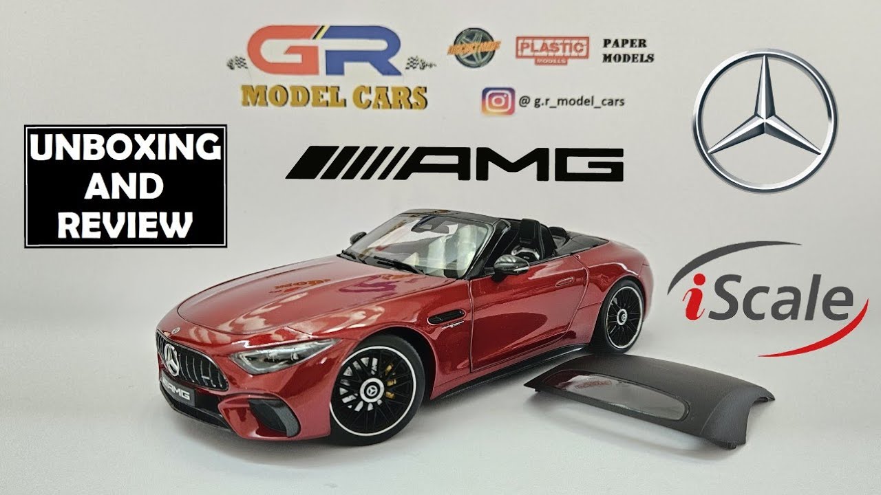 iScale Mercedes-AMG SL63 4MATIC+ (R232) Unboxing and Review | 1:18 Scale | Diecast Model Car