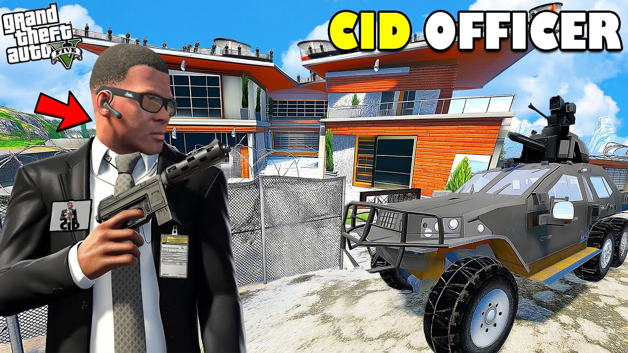 Franklin Becomes The Most Special CID OFFICER in GTA 5 | SHINCHAN and CHOP