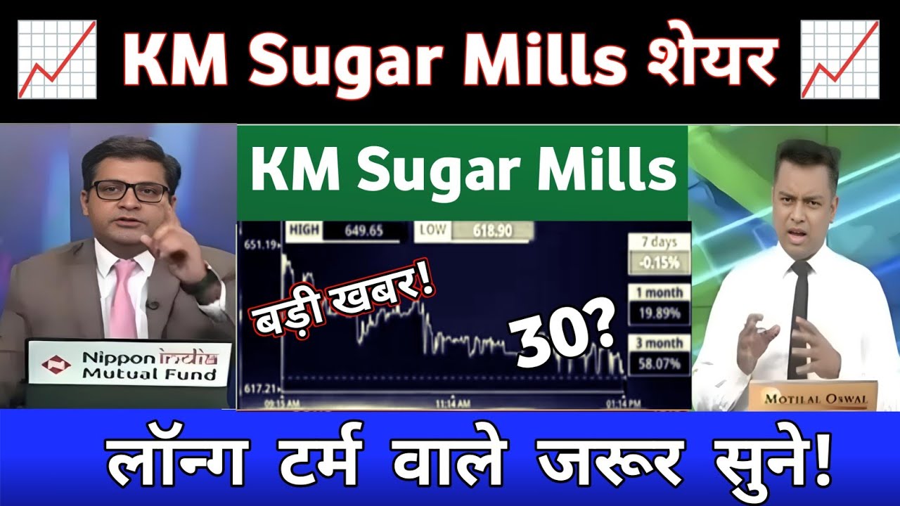 KM Sugar mills share news today | km sugar mills share latest news, analysis
