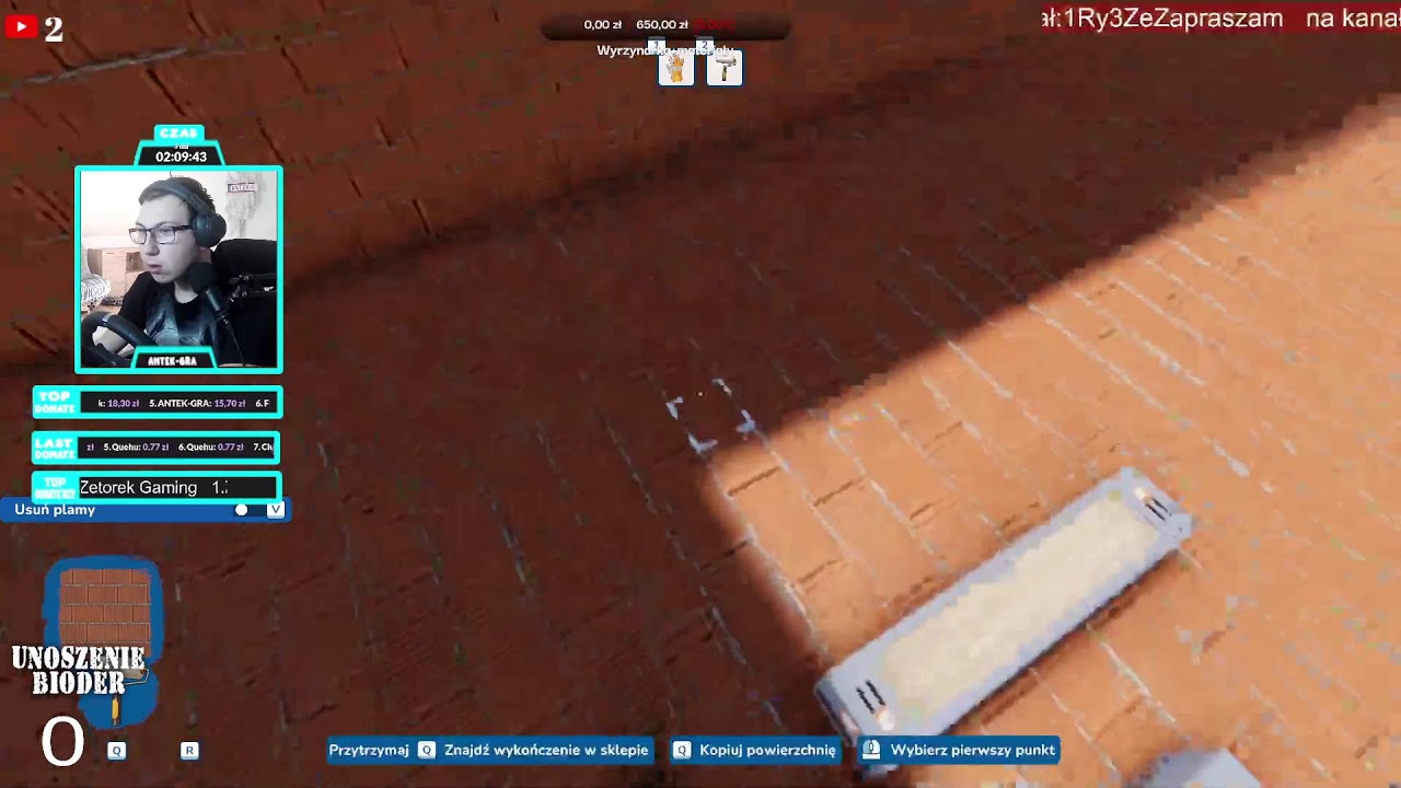 🔴LIVE🔥House Flipper 2🎮 Budujemy  dom⏲ 1zł= 1  Unoszenie Bioder‼️ zbieramy na narzędzia do drewna
