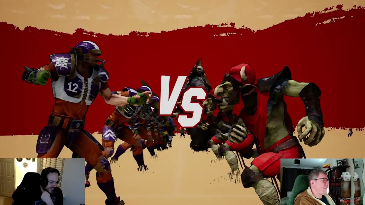 Blood Bowl 3. Dice in Anger League Game. Chaos Renegades vs Chaos Dwarves.