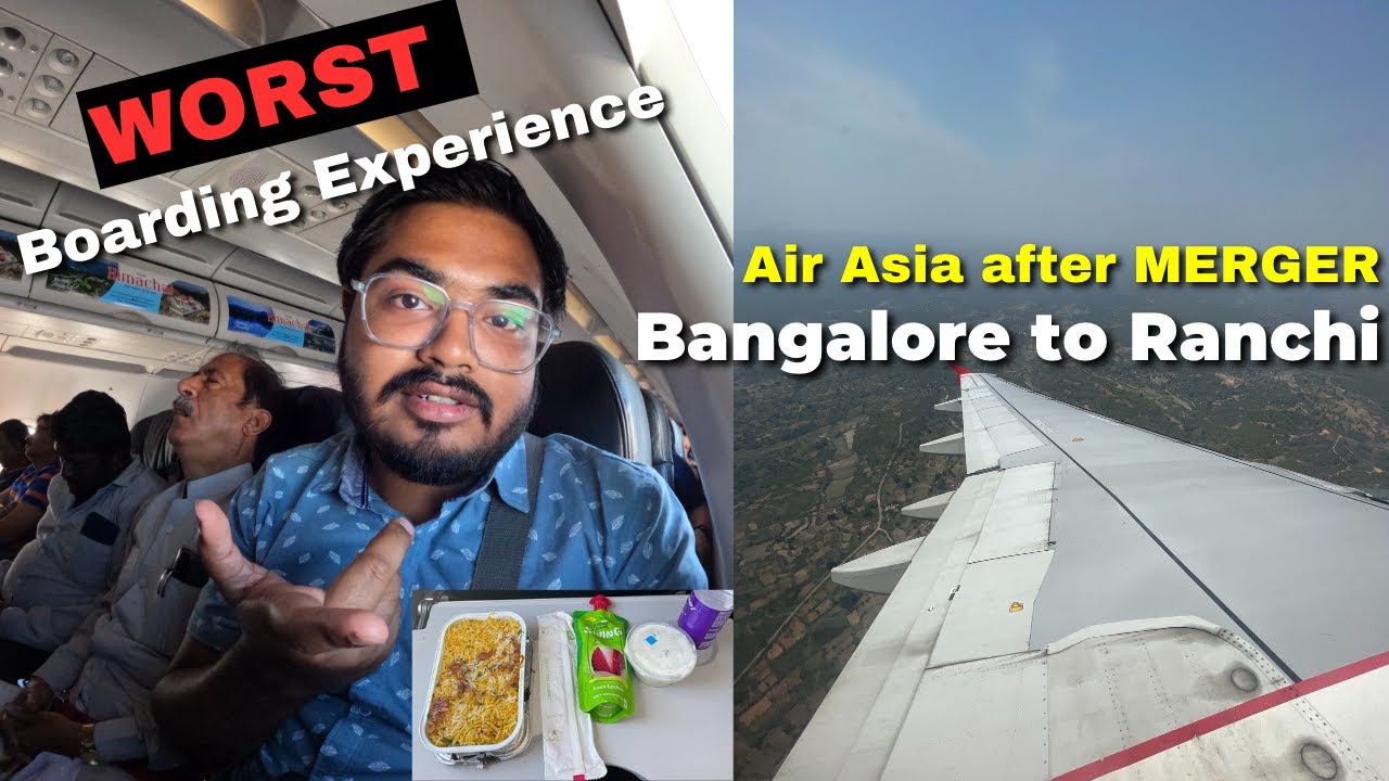 Flying AIR ASIA after TATA Takeover | Bangalore Airport ko Garden bana diya*** #airasia #airindia