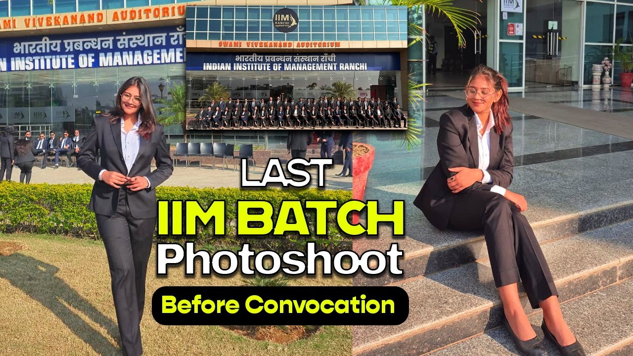 Last Emotional Batch Photoshoot IIM Before Graduation #iim #iimranchi #vlog #photoshoot #mbalife