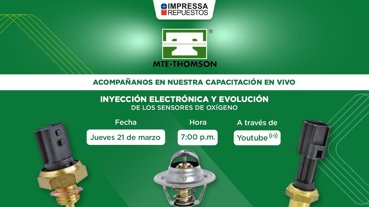 Capacitación MTE THOMSON  Inyección Electrónica y Evolución de los Sensores de Oxígeno