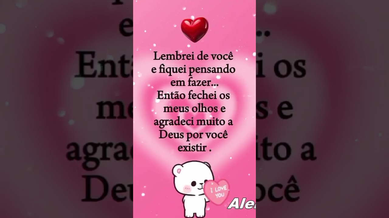 linda mensagem lembrei me de voc&ecirc; amor da minha vida como te amo saudades sabedoria proaperidade
