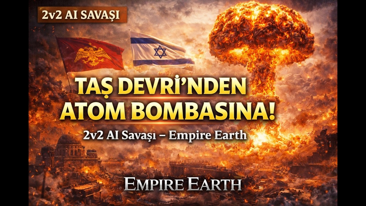 Bizans & İsrail’e Karşı 2v2! Taş Devri’nden Atom Bombasına! – Empire Earth