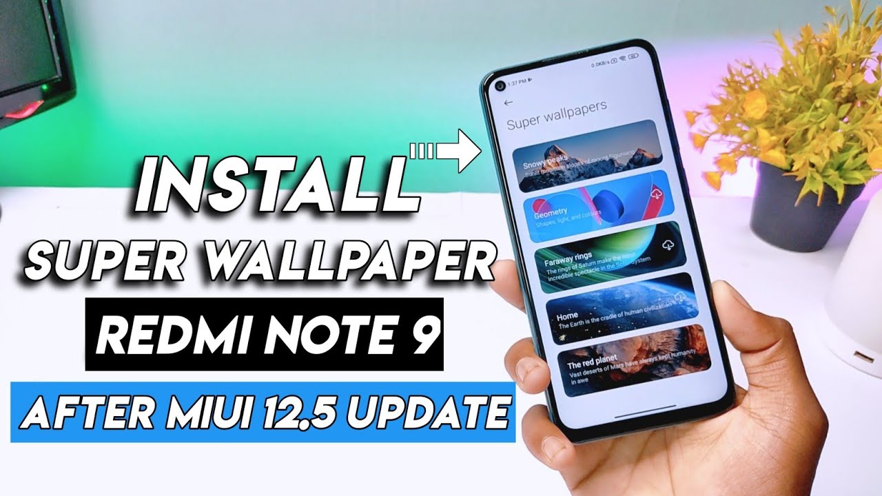 Finally 🤩 Redmi Note 9 Super Wallpaper Enable After MIUI 12.5 With Android 11 Update | Without Root