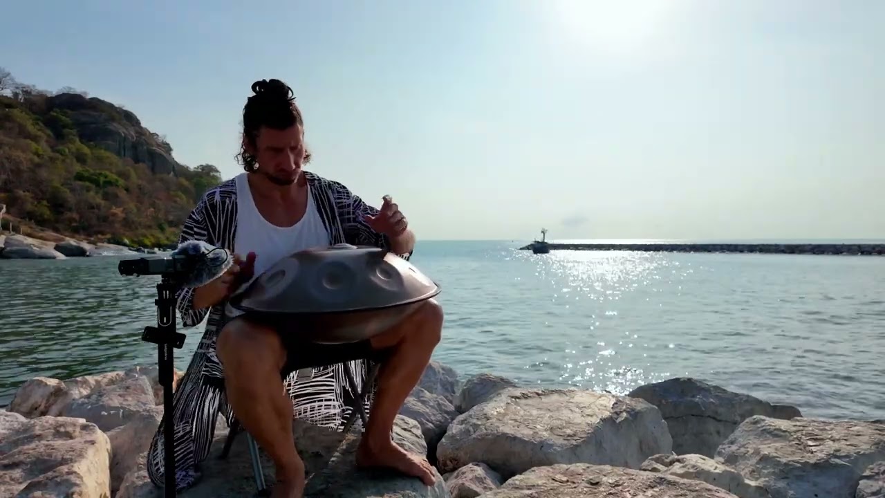 Hang Drum Music for Sleep & Focus: Morning Ocean Sounds in Thailand
