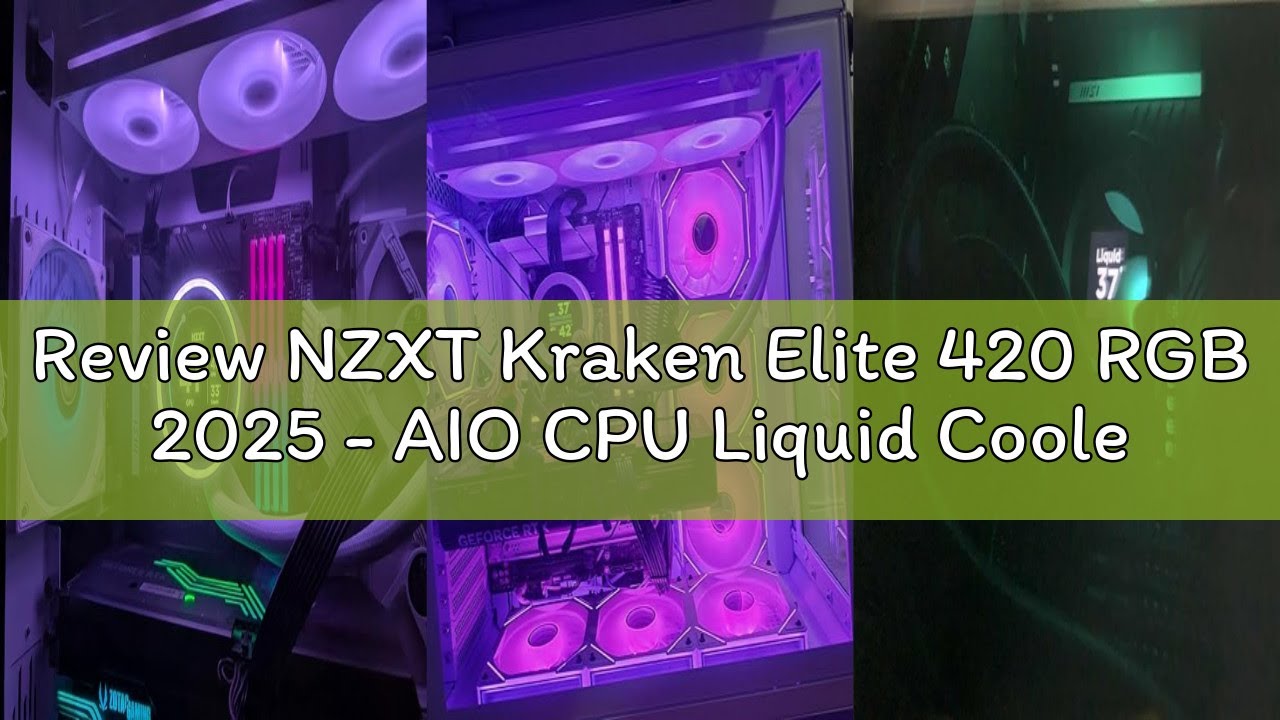 Review NZXT Kraken Elite 420 RGB 2025 - AIO CPU Liquid Cooler - 420mm Radiator - F420 RGB Core Fan -