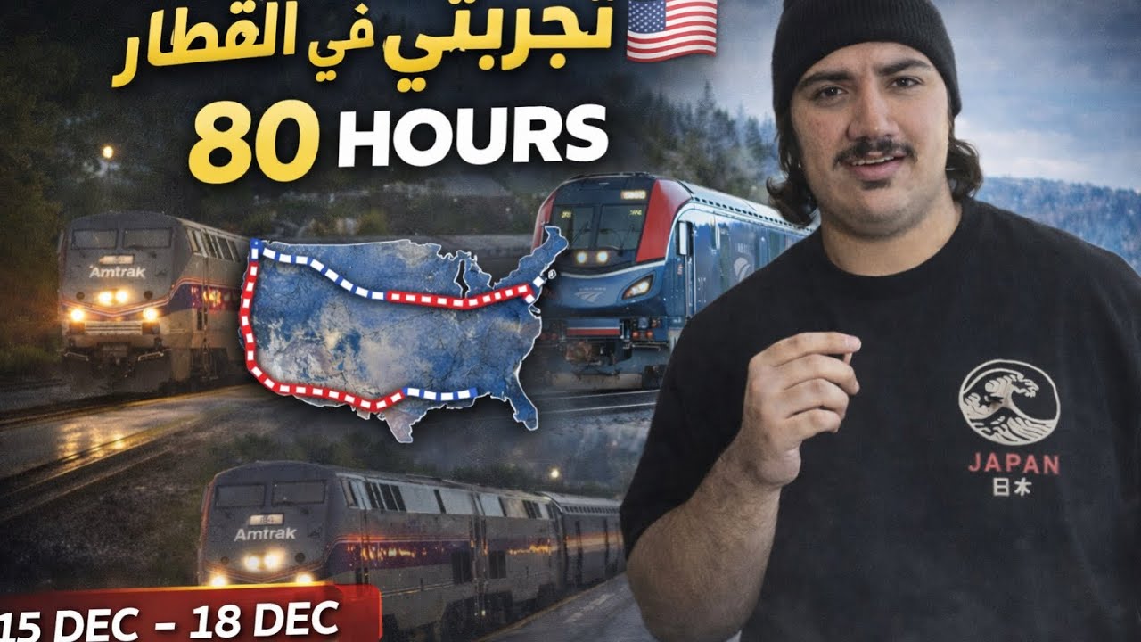 فلوق:٨٠ ساعة في القطارات 🚂🇺🇸