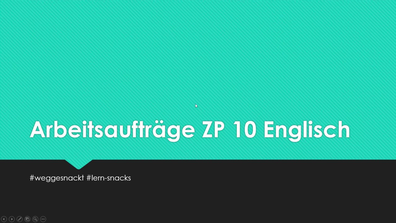 Arbeitsauftr&auml;ge ZP 10 Englisch