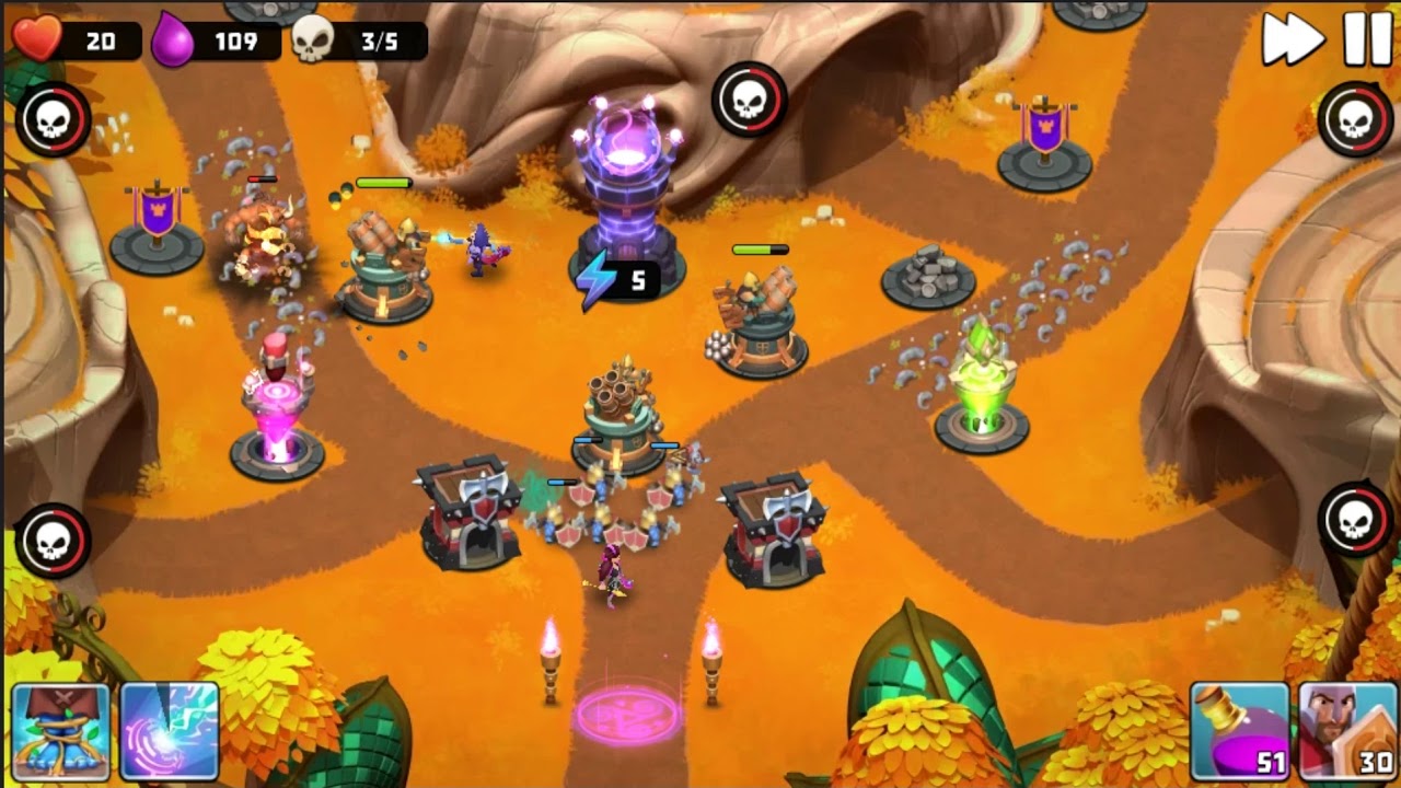 Castle Creeps TD - Chapter 15 Level 58 Rain Of Spears 3 Stars (Without Sentinel)