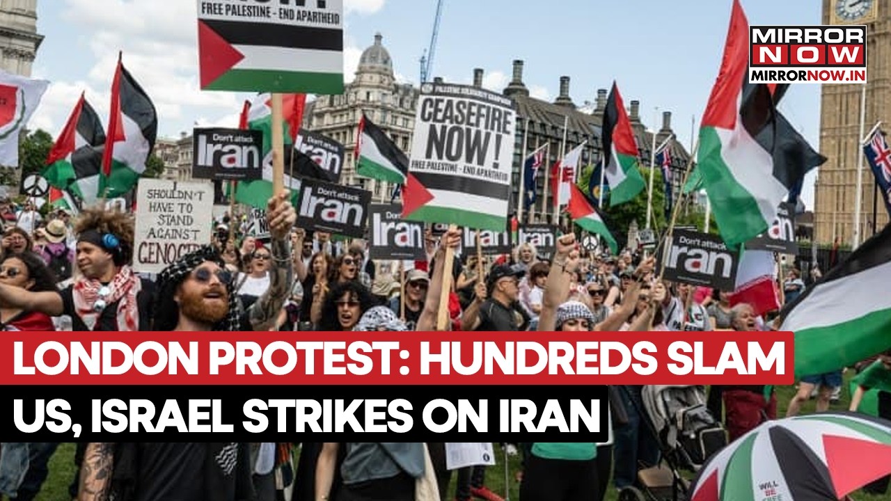 Israel-Iran Tensions: London Streets Fill With Protestors Against US Strike Kills Khamenei