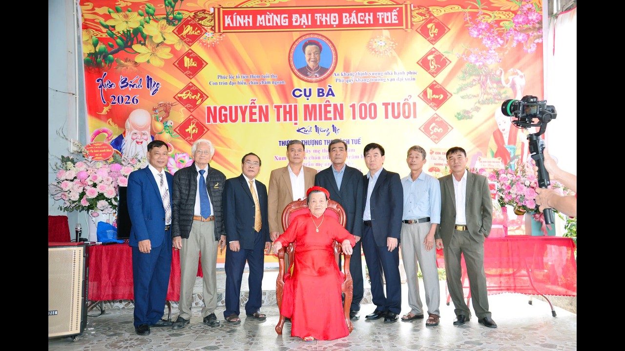 LỄ MỪNG ĐẠI THỌ CỤ NGUYỄN THỊ MIÊN 100 TUỔI
