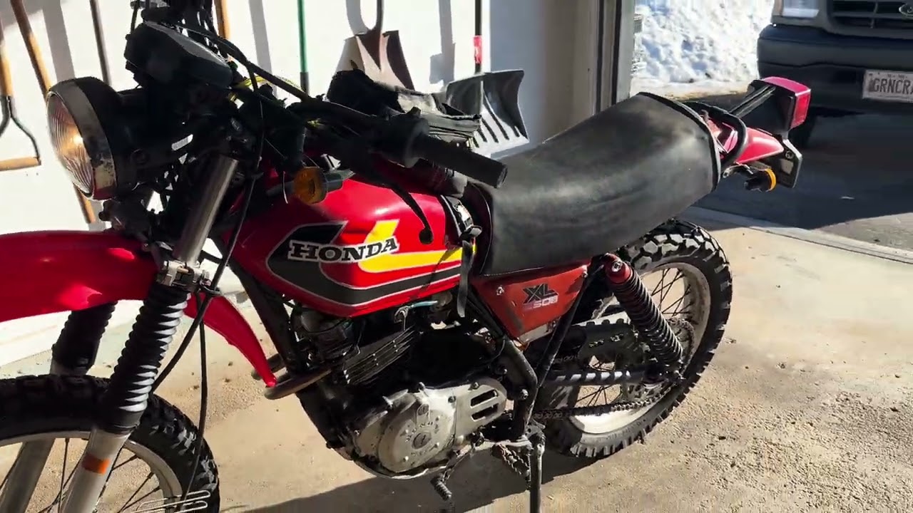 1978 XL250s fired up