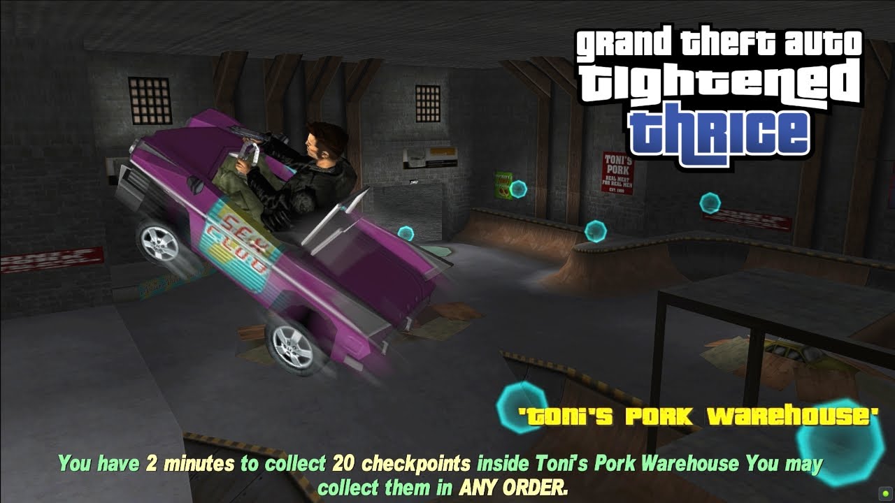 GTA Tightened Thrice (GTA 3) - Test 17 - 'Toni's Pork Warehouse'