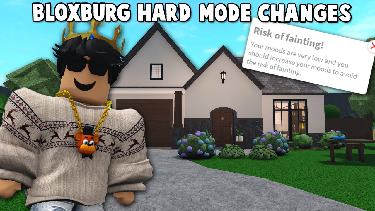 BLOXBURG HARD MODE WITH SOME NEW UPDATE CHANGES