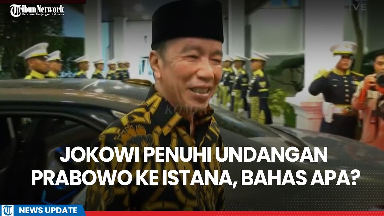 TAK BIASA! Kenakan Batik Lengan Panjang, Jokowi Penuhi Undangan Prabowo ke Istana, Bahas Apa?