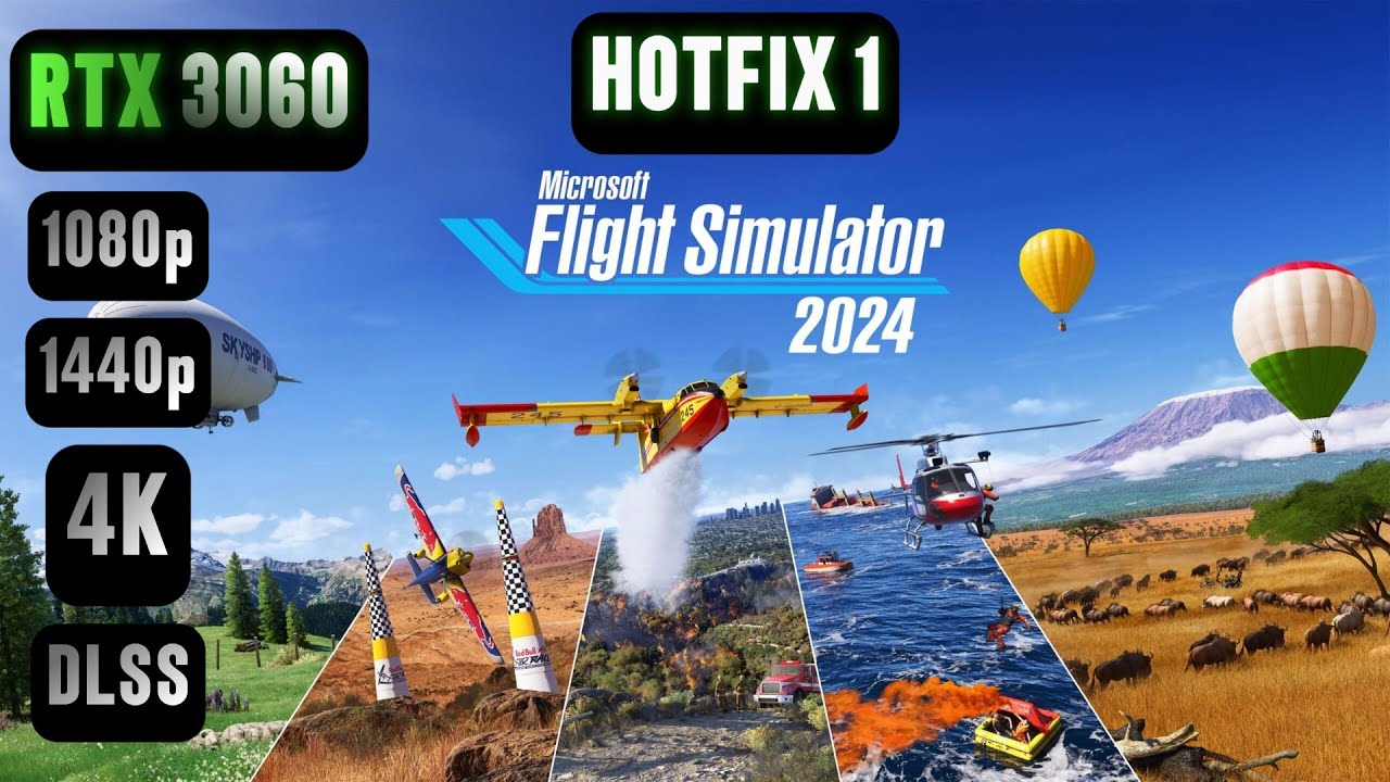 Microsoft Flight Simulator 2024 RTX 3060 HOTFIX 1 | Flight Simulator 24 RTX 3060 & i5 12400F
