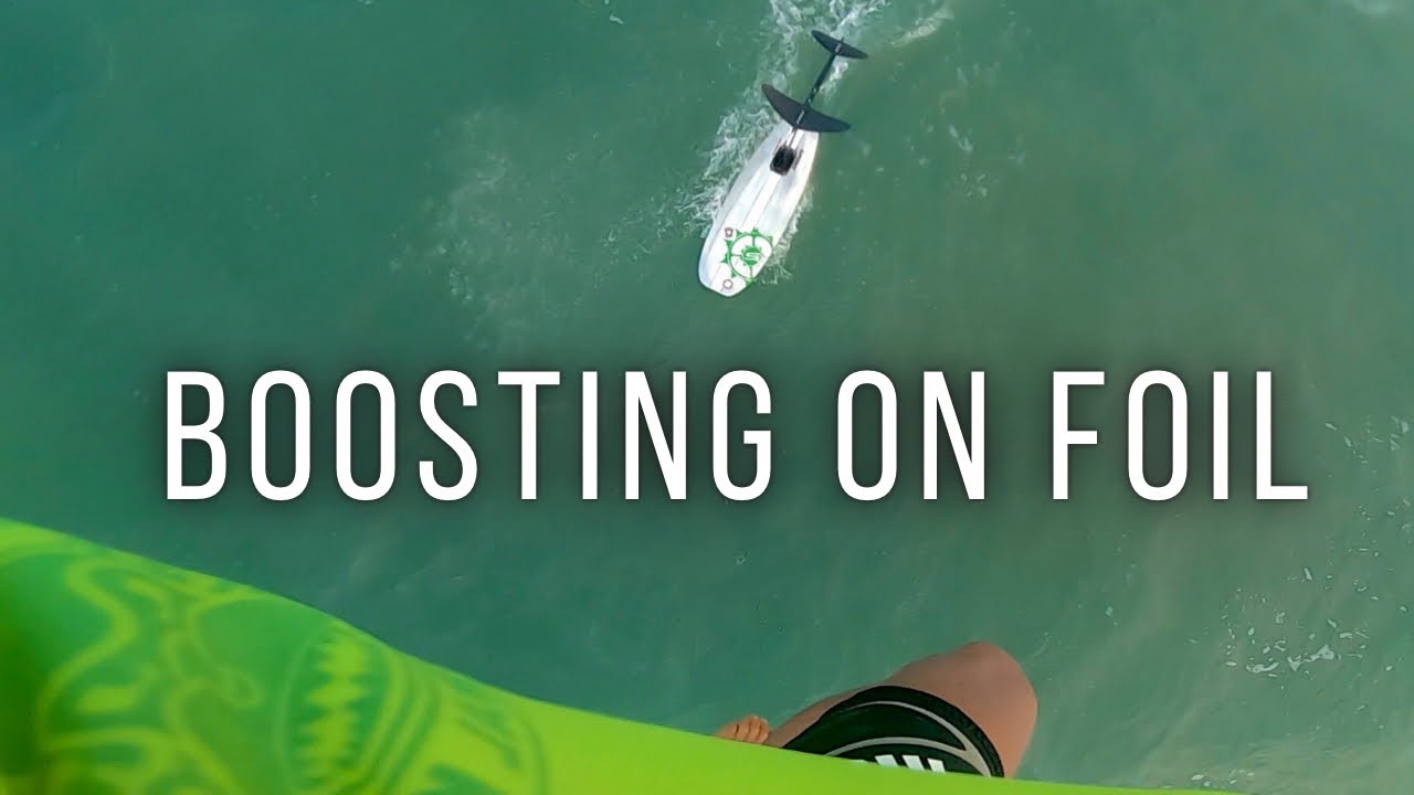 Boosting jumps off the foil until dark | KITEFOIL