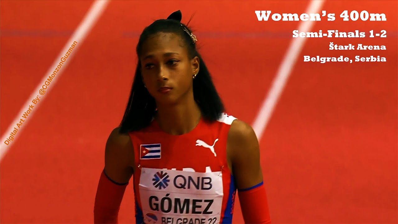 Women's 400m, Semi-Finals 1-2.  Štark Arena, Belgrade, Serbia.  PM Session, Day 1, March 18, 2022.