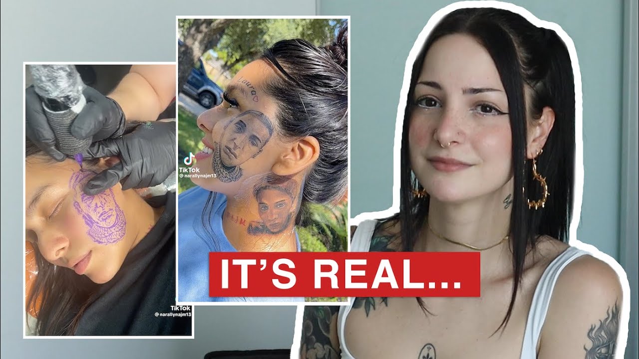She Keeps Getting Her Exes Face Tattooed...