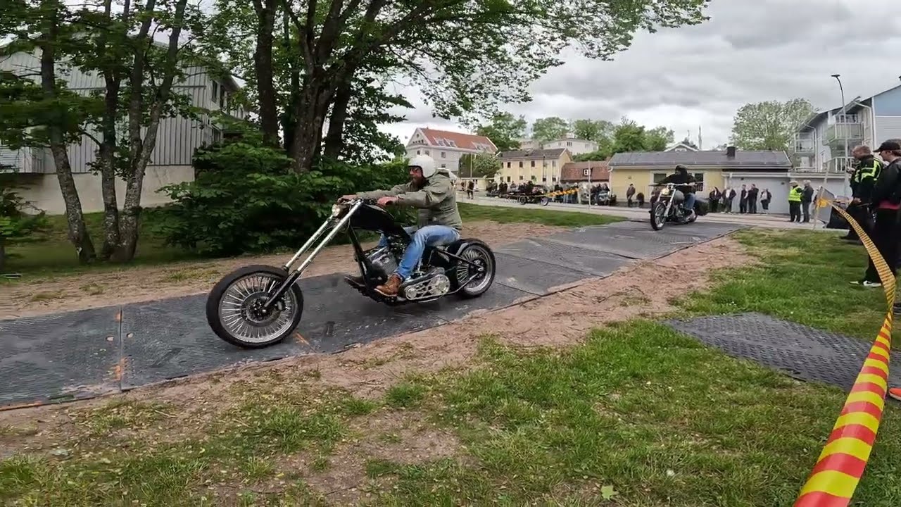 Bikers Arrival : Custom Bike Show 2025 Norrtälje Sweden -Black Mat Edition