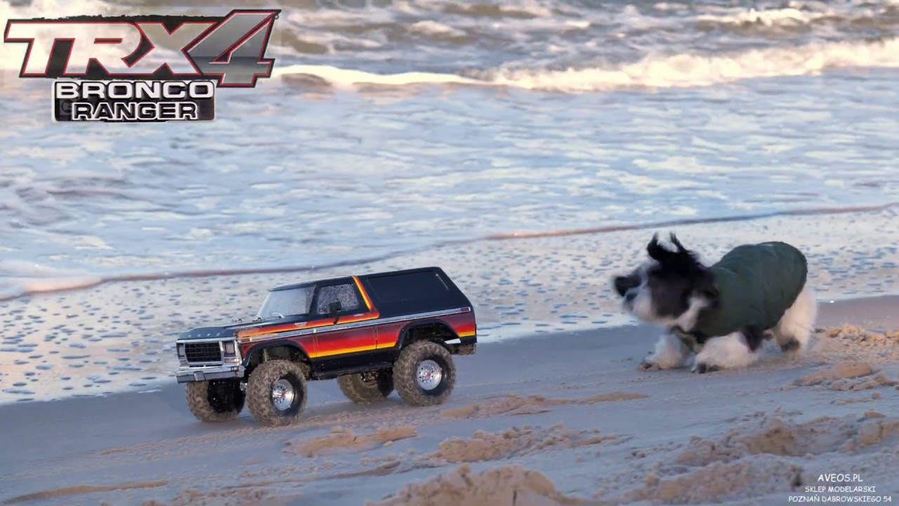 TRAXXAS TRX-4 FORD BRONCO. Jazda na plaży w Międzyzdrojach  aveos.pl