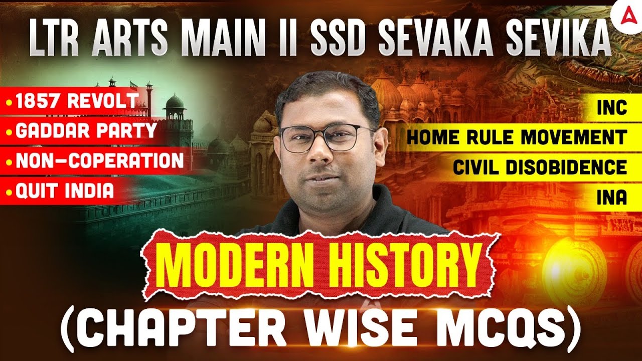 LTR Mains / SSD Sevak Sevika 2025 | Modern History MCQs in Odia | by Ashok Sir
