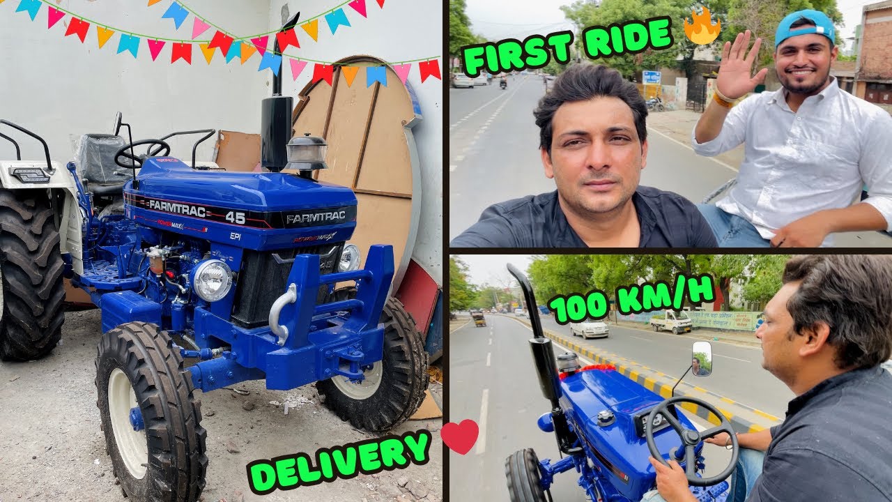 First Impressions of My Tractor Delivery 🔥🚜 | unboxing 😱| #tractor #farmtrac #vlog
