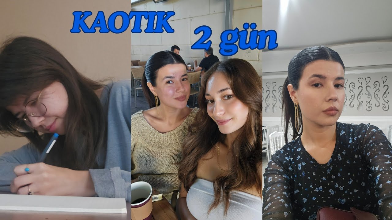 VLOG | Vize haftası delirmek, irem geldi şükür 💓