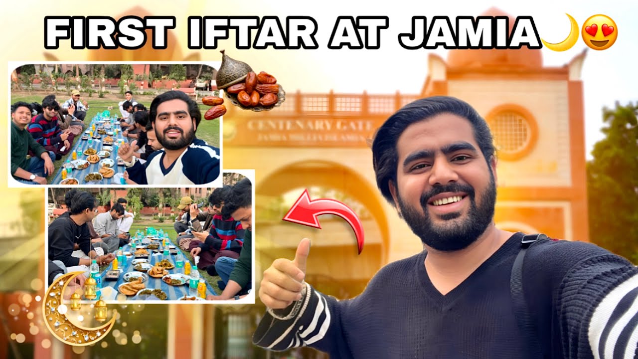 First Iftar party 🥗 at Jamia | College Iftar Vlog 2026 |Ramadan Day 2 #jamia #vlog #ramadan 