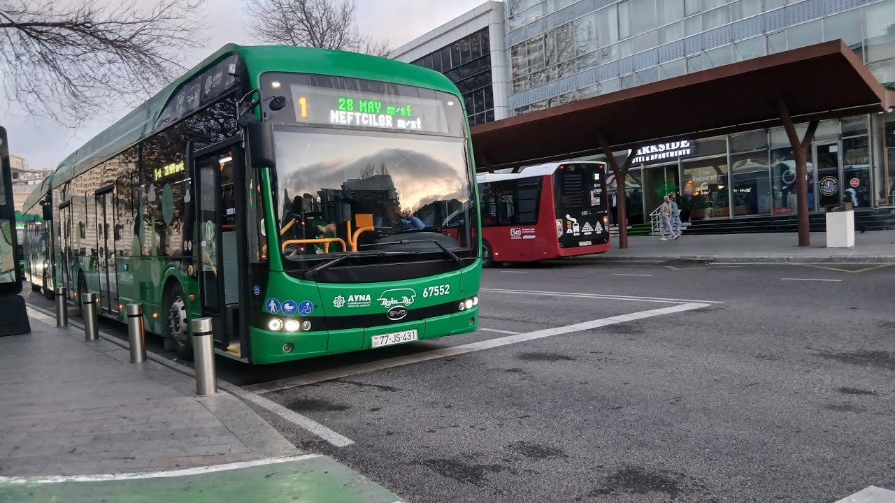 Bakı | 1 ilə 28 May m/st - Neftçilər m/st Arası Avtobusla Səyahət