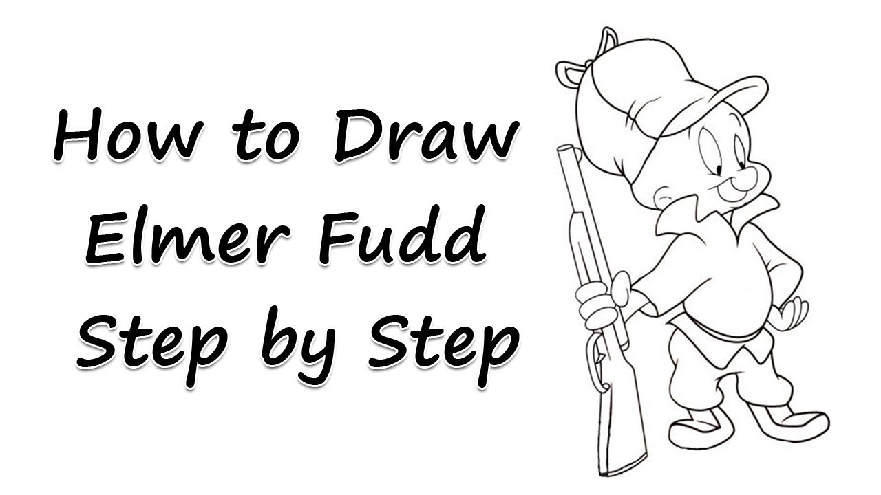 How to Draw Elmer Fudd Step by Step - by Laor Arts