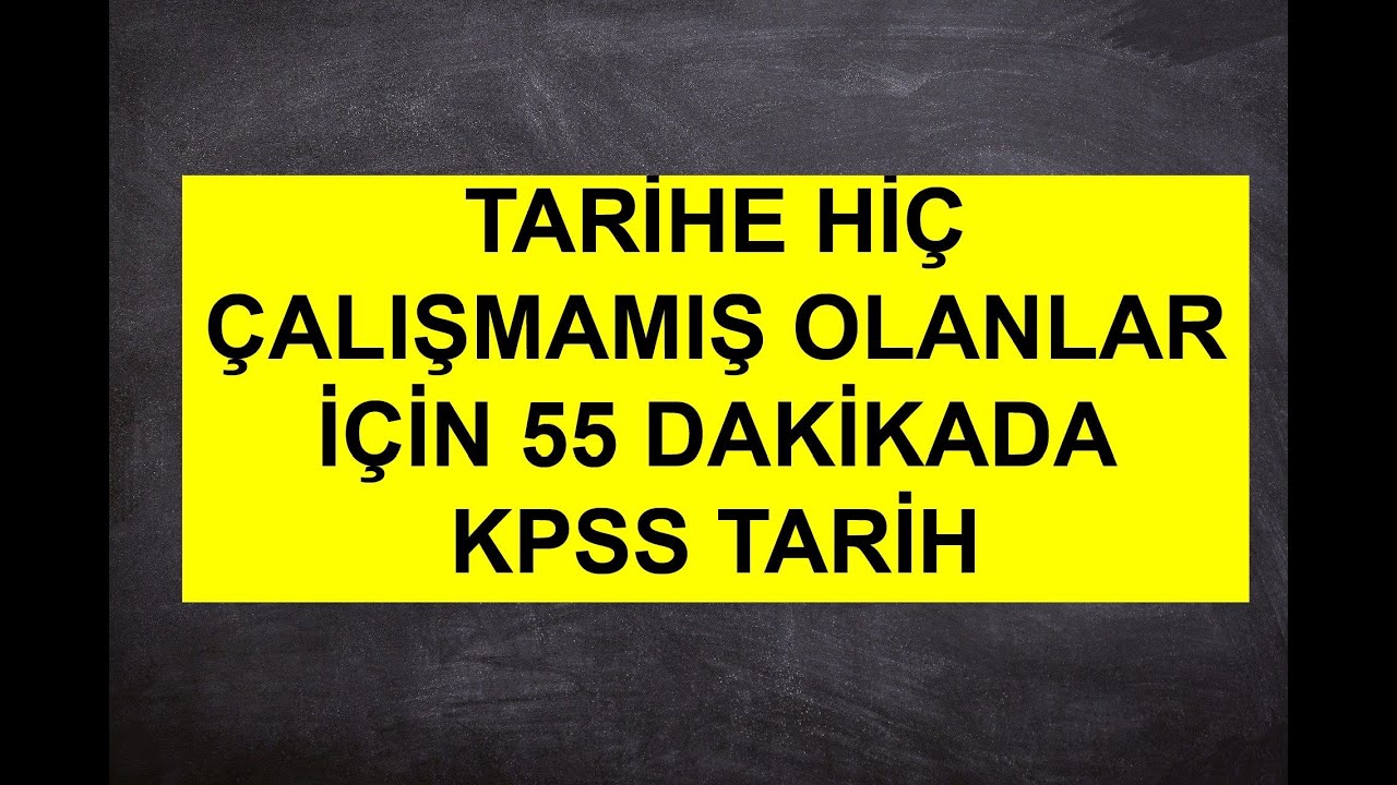 KPSS TARİH KISA TEKRAR - SELAMİ YALÇIN