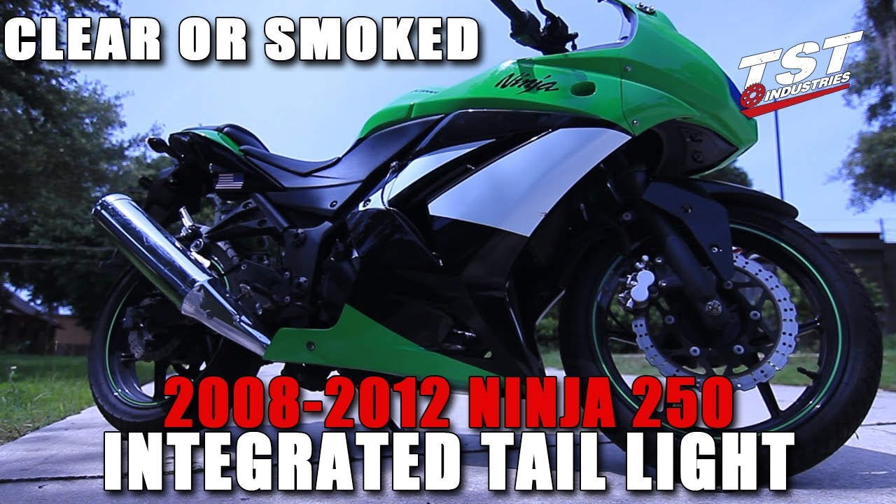 Инструкция: Установка интегрированных задних фонарей на Ninja 250R 2008–2012 годов выпуска от TST...