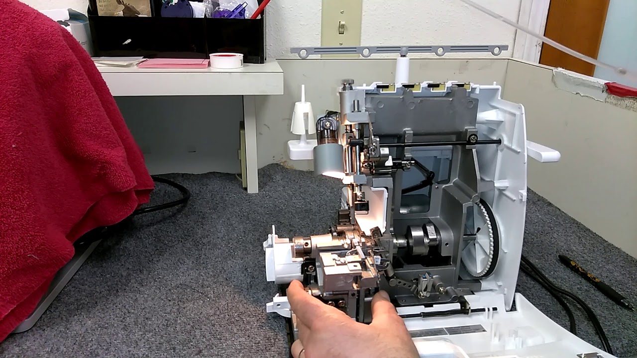 How to put  oil in a Brother Serger 1034 D (Pat K)