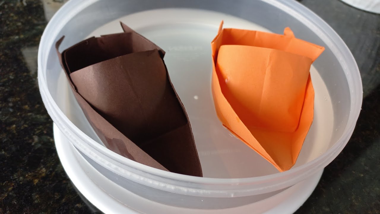 Origami de barco/lancha! 🚤 