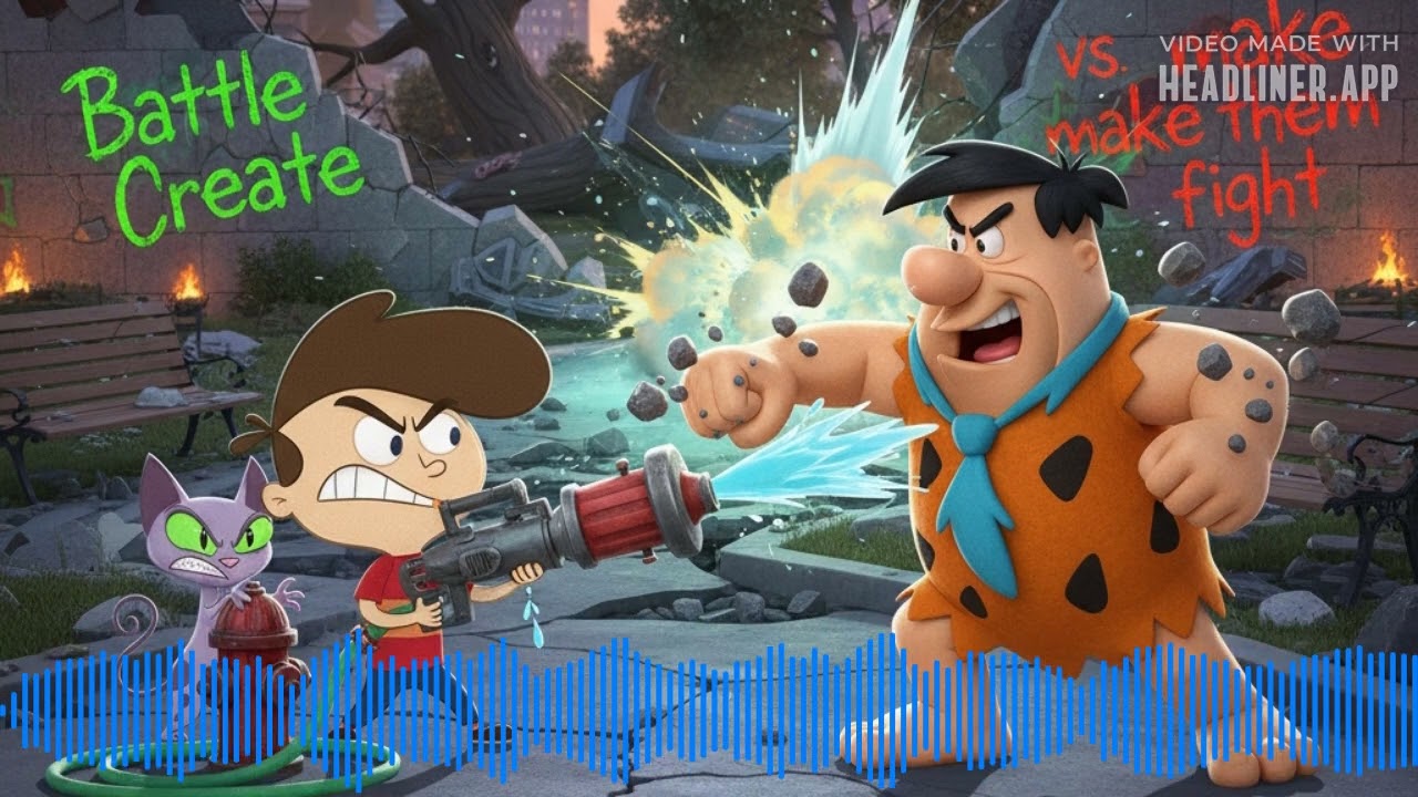 Kid vs. Kat 1x22A Kat Whisperer VS Animated Voice Comparison Fred Flintstone Flintstones