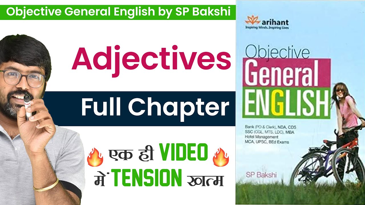 Adjectives | Full Chapter | Objective General English | SP Bakshi | Digital Tyari