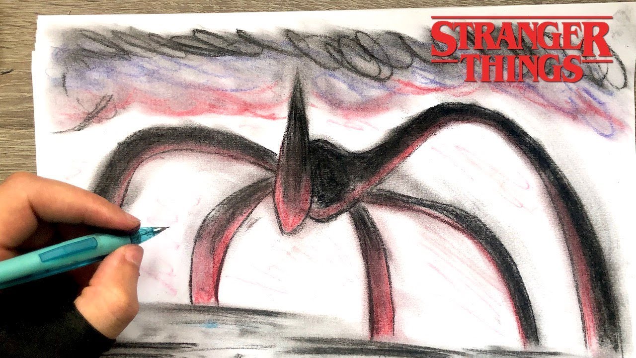 COMO DESENHAR MONSTRO STRANGER THINGS