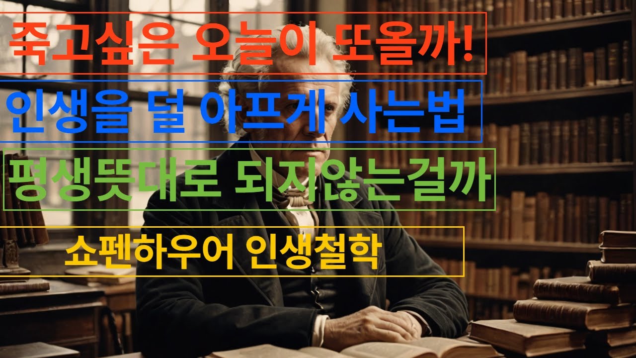 죽을 만큼 힘들때  인생을 덜 아프게 사는법