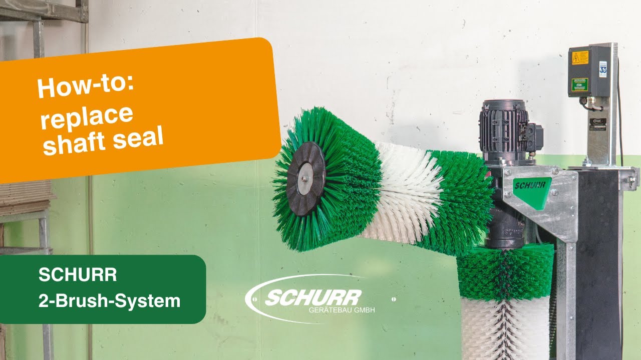 ENGLISH: How to: Replace Shaft Seal/oil seal   SCHURR 2-brush-system