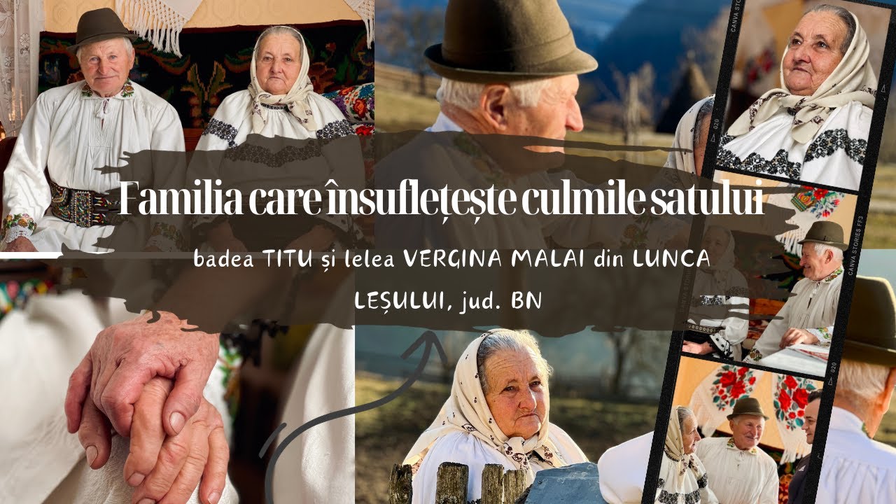 📍 Familia care însuflețește culmile satului: badea TITU și lelea VERGINA MALAI din LUNCA LEȘULUI 🆕