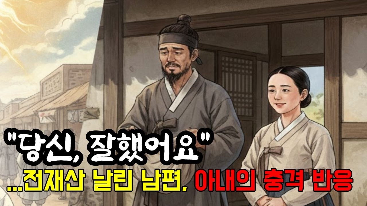 [야담여사] 전 재산 날린 바보 남편, 지혜로운 아내의 소름 돋는 반응은? (삼천 냥짜리 꿈 이야기)