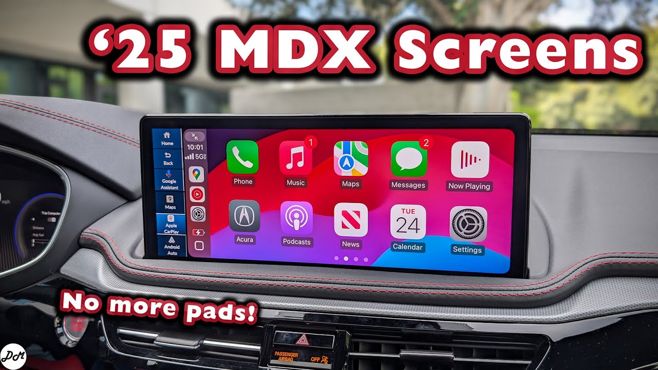 2025 Acura MDX – Infotainment Review | Touchscreen How-to, Apple CarPlay, Android Auto, Bluetooth