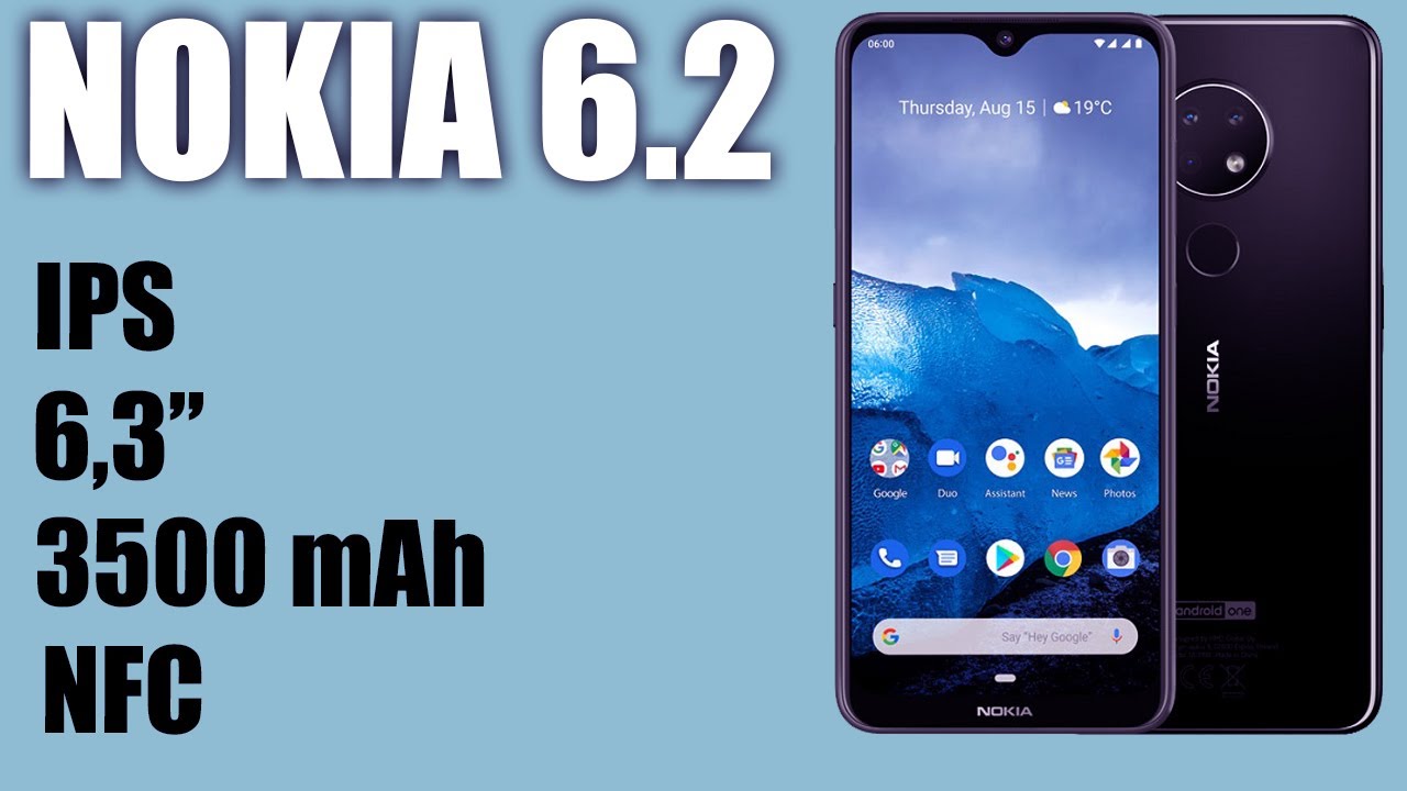 Обзор смартфона Nokia 6.2. IPS, 3500 mAh, NFC